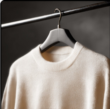 Ivory White Cashmere Pull-Over