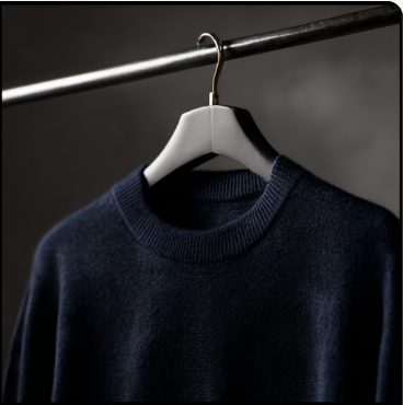 Deep Navy Cashmere Pull-Over