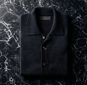 Deep Navy Cashmere Cardigan