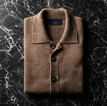 Oaky Brown Cashmere Cardigan